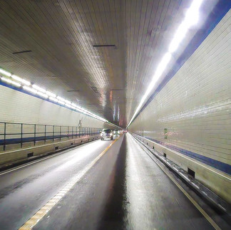 Driving in the tunnel