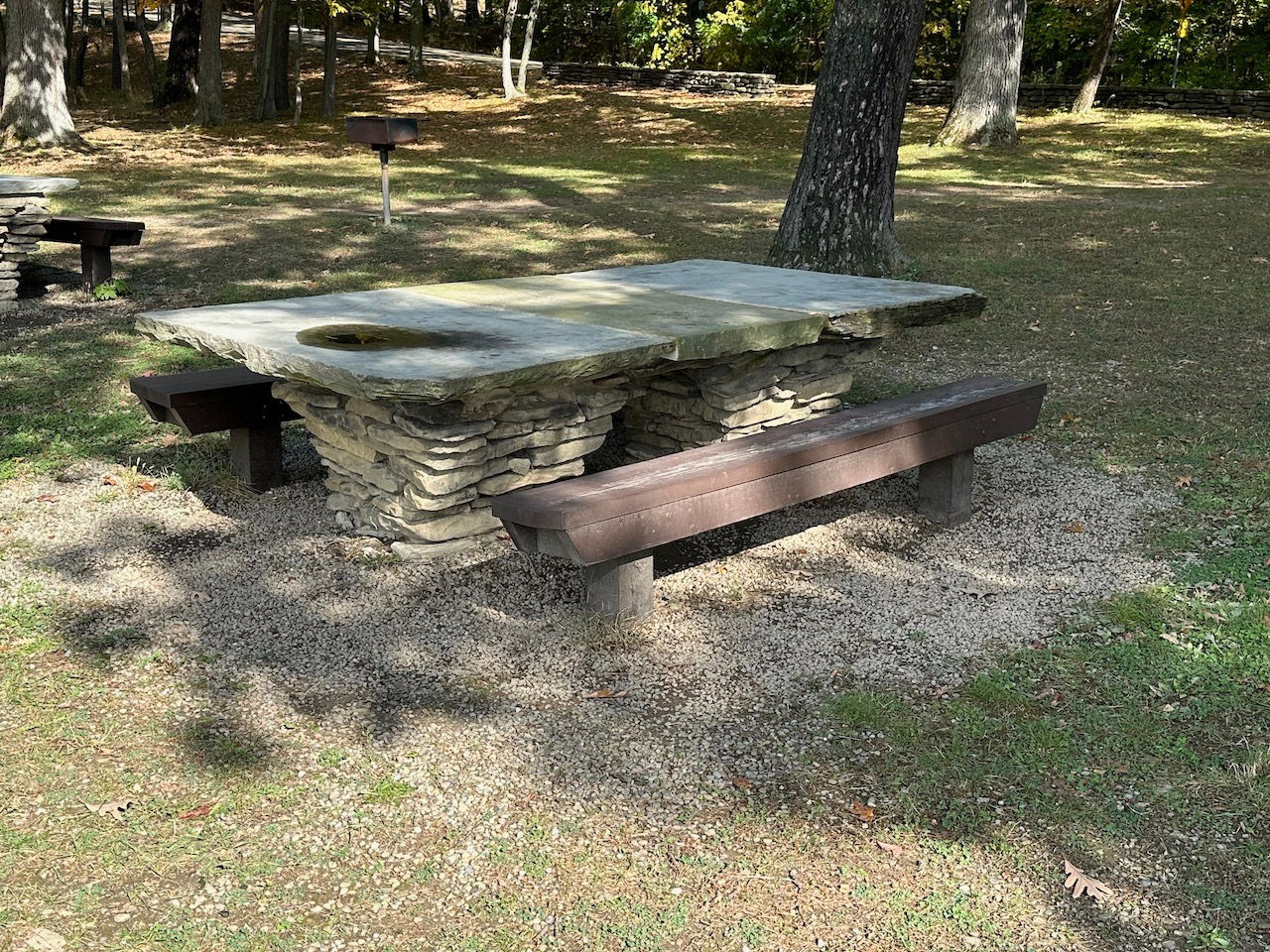 Stone Picnic table