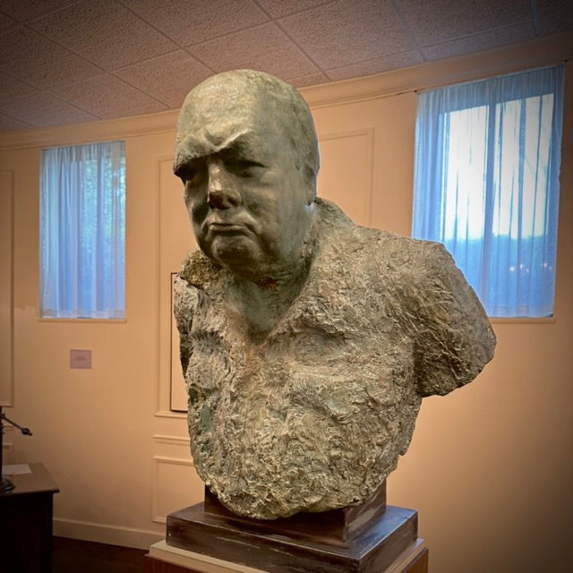 One of many Churchill busts