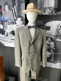 tweed men's suit on mannequin