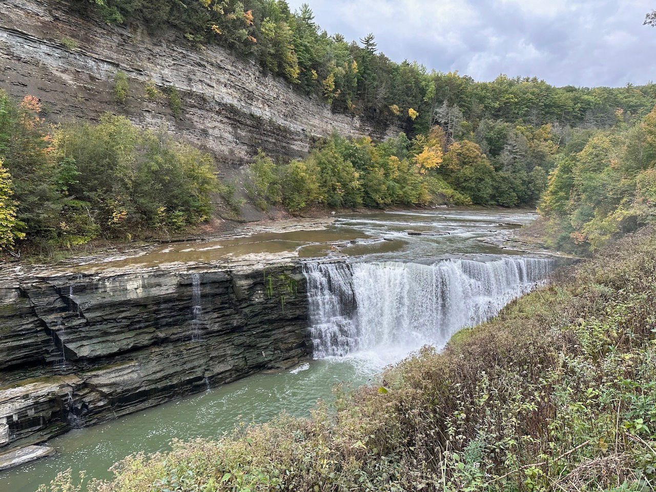 Waterfall in a canyon
