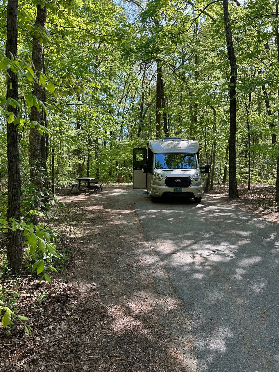 Motorhome on camping site