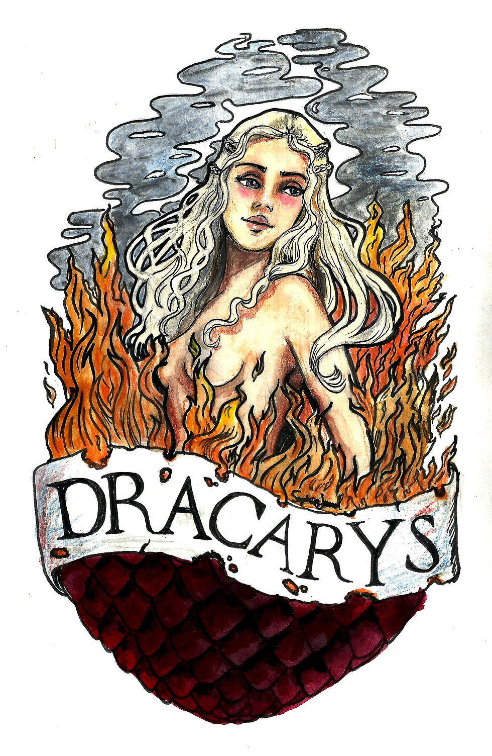 Dracarys (Five of Spades)