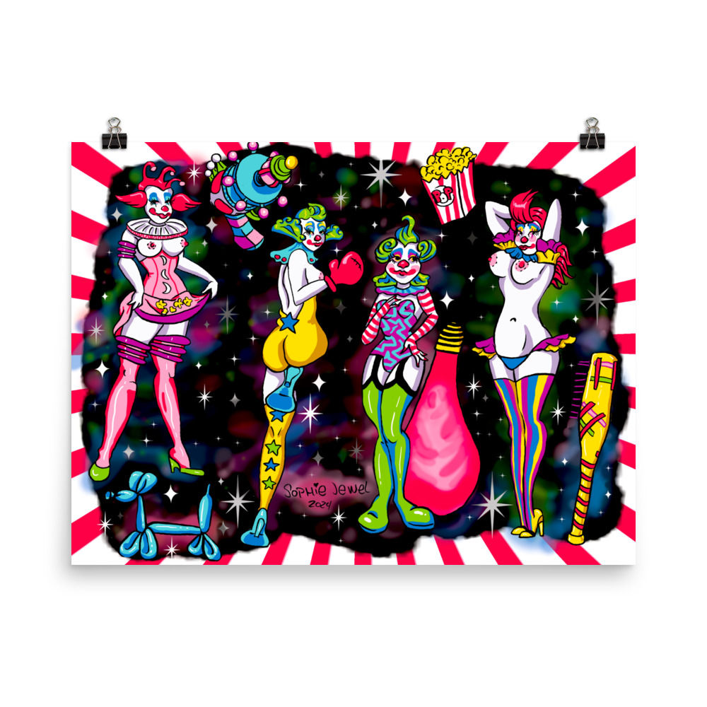 Killer Klown Pinup Poster