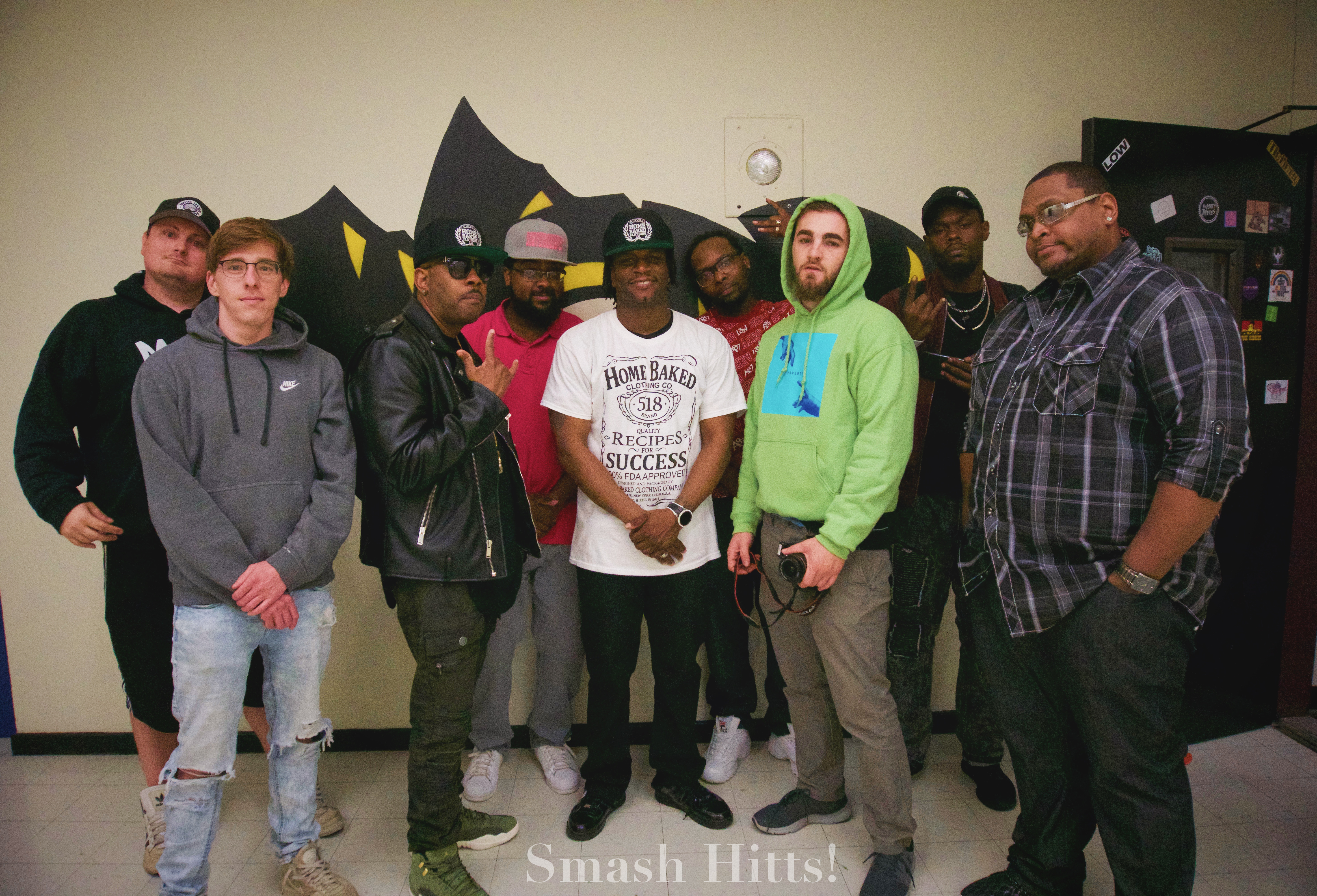 Team Past Life in the building