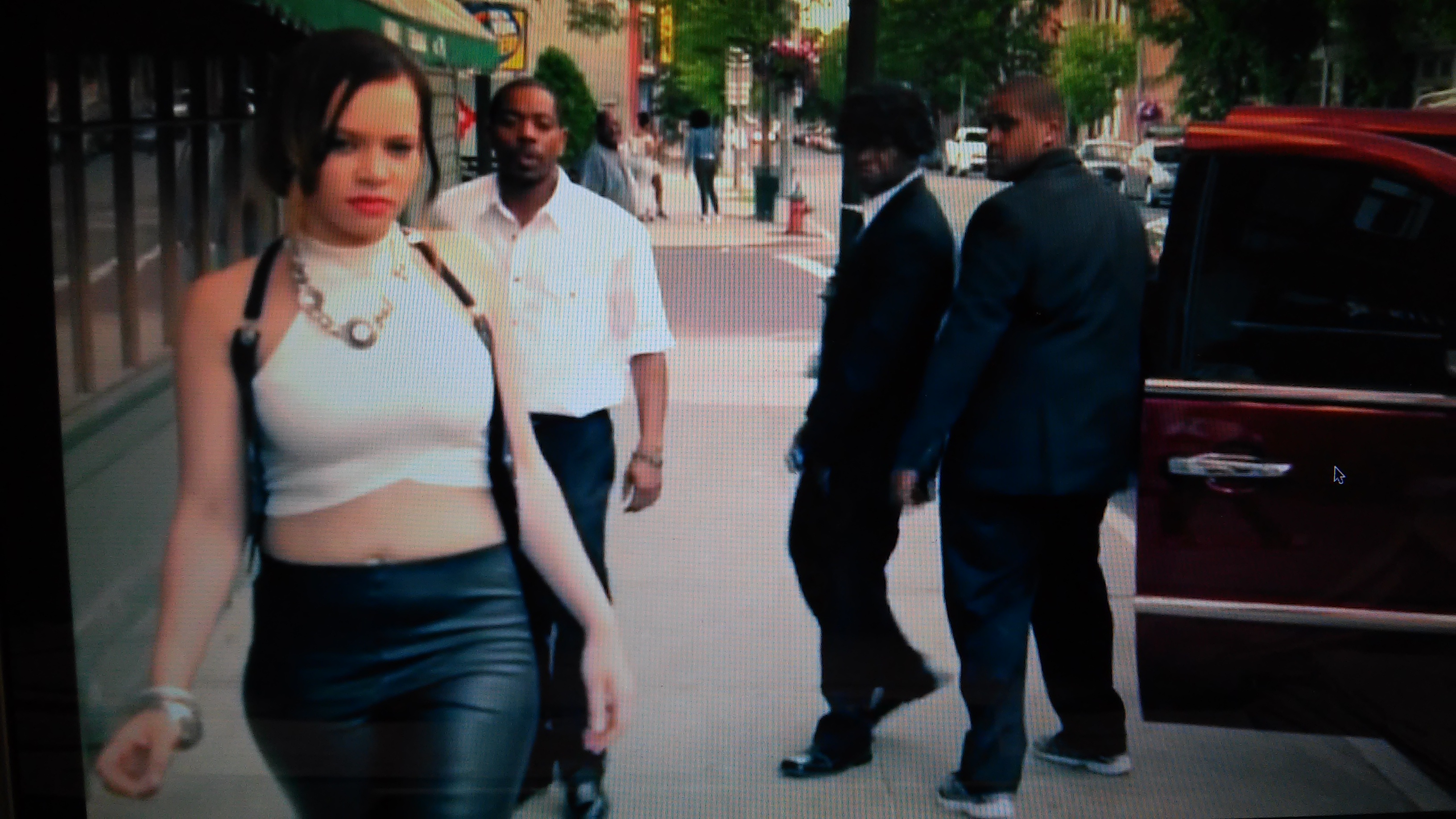 On the set of the Money Video