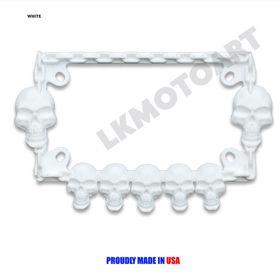 Thumbnail: SKULL AND CHAIN license plate frame