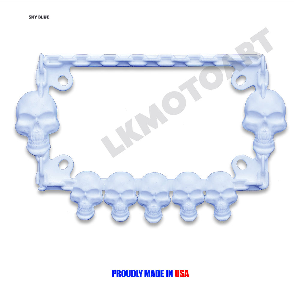 Thumbnail: SKULL AND CHAIN license plate frame