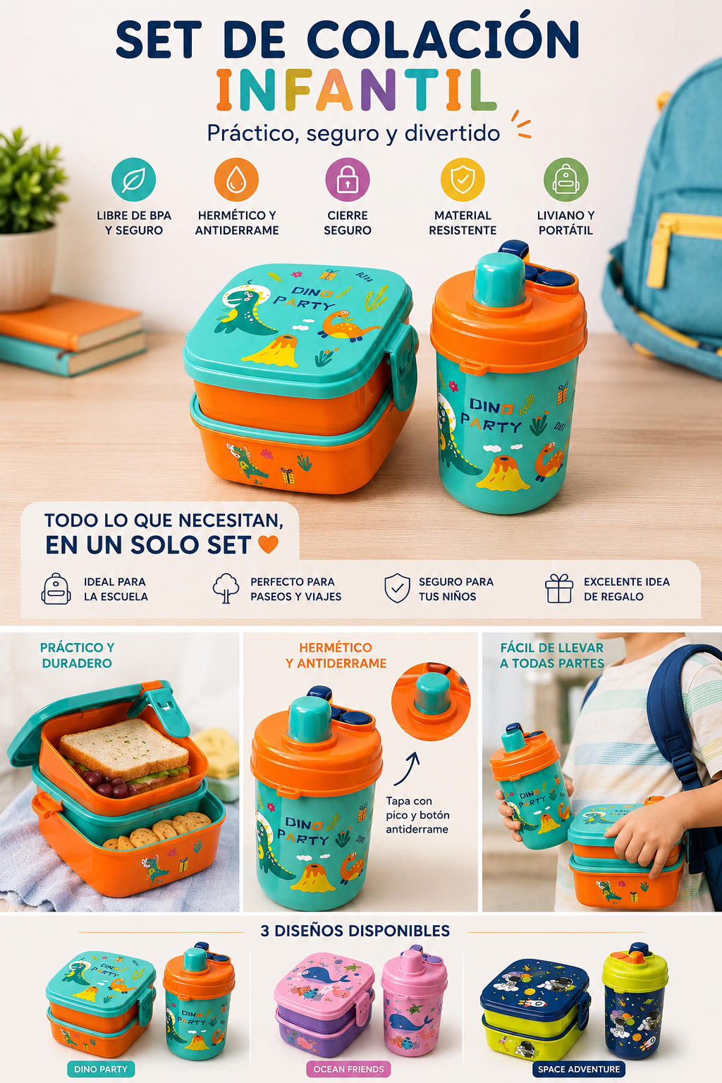 Set Colación niñ@