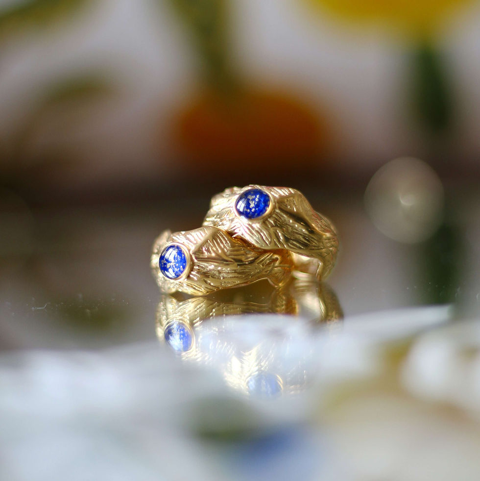 Miniature : ISAURE bleu et or 