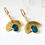 Miniature : Boucles d'oreilles Alba Bleu de France 
