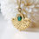 Miniature : Collier Mia vert et or