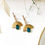 Miniature : Boucles d'oreilles Alba Bleu de France 