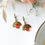 Miniature : Boucles d'oreilles Alba rouge et or 