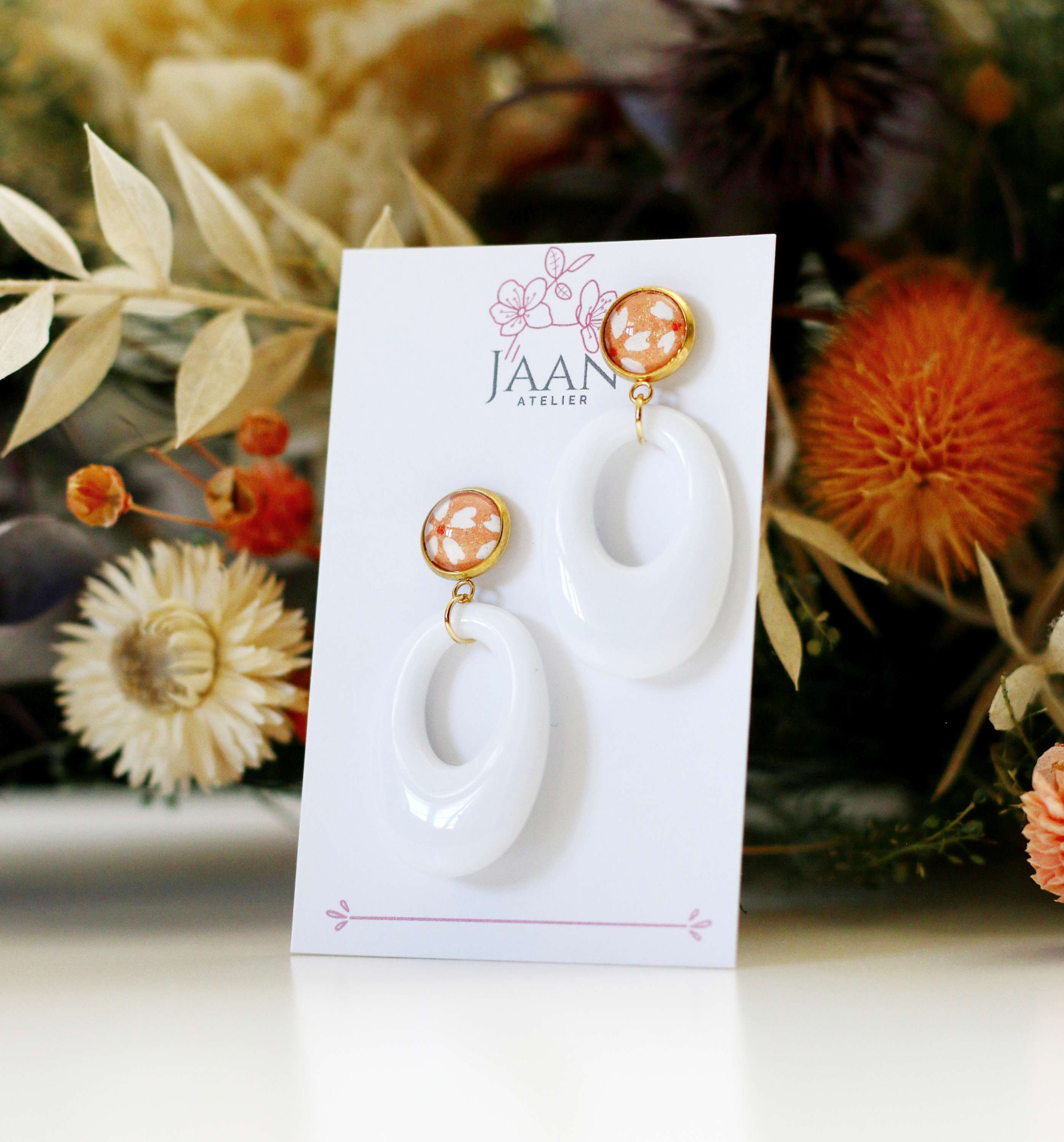 LILIANA corail et blanc 