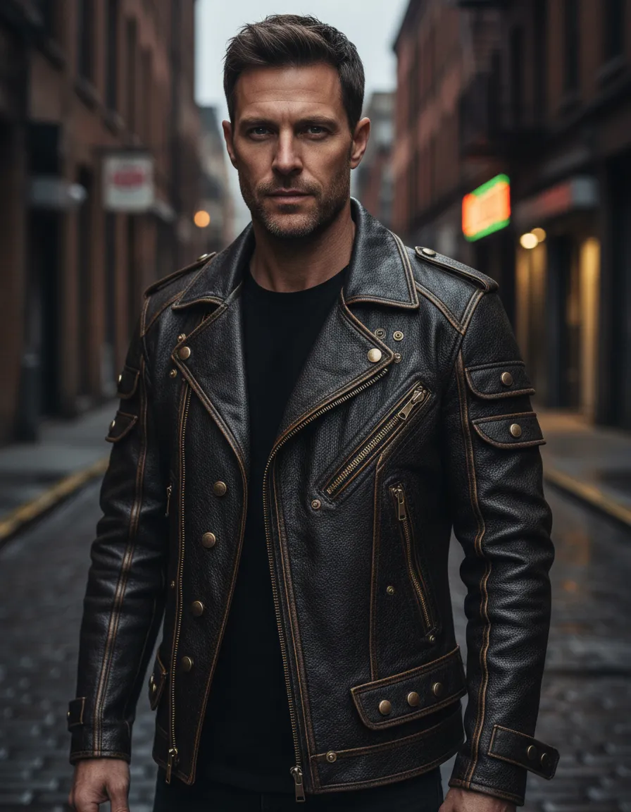 Chaqueta biker