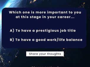 On the career growth journey which do you think is more important...