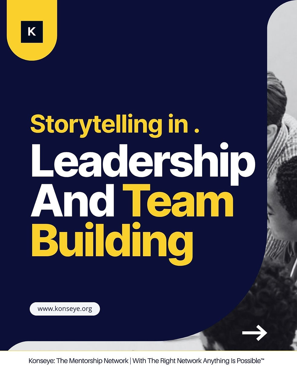 Storytelling in Leadership and Team Building