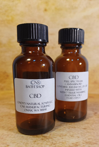 CBD Cannabinoid Infused Oil Regular 820mg or Extra 2,587mg Strength | cindysnaturalsoaps