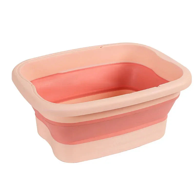 Thumbnail: Foldable Footbath Massage Bucket Soaking Bucket Folding Basin Spa Foot Bath Buck
