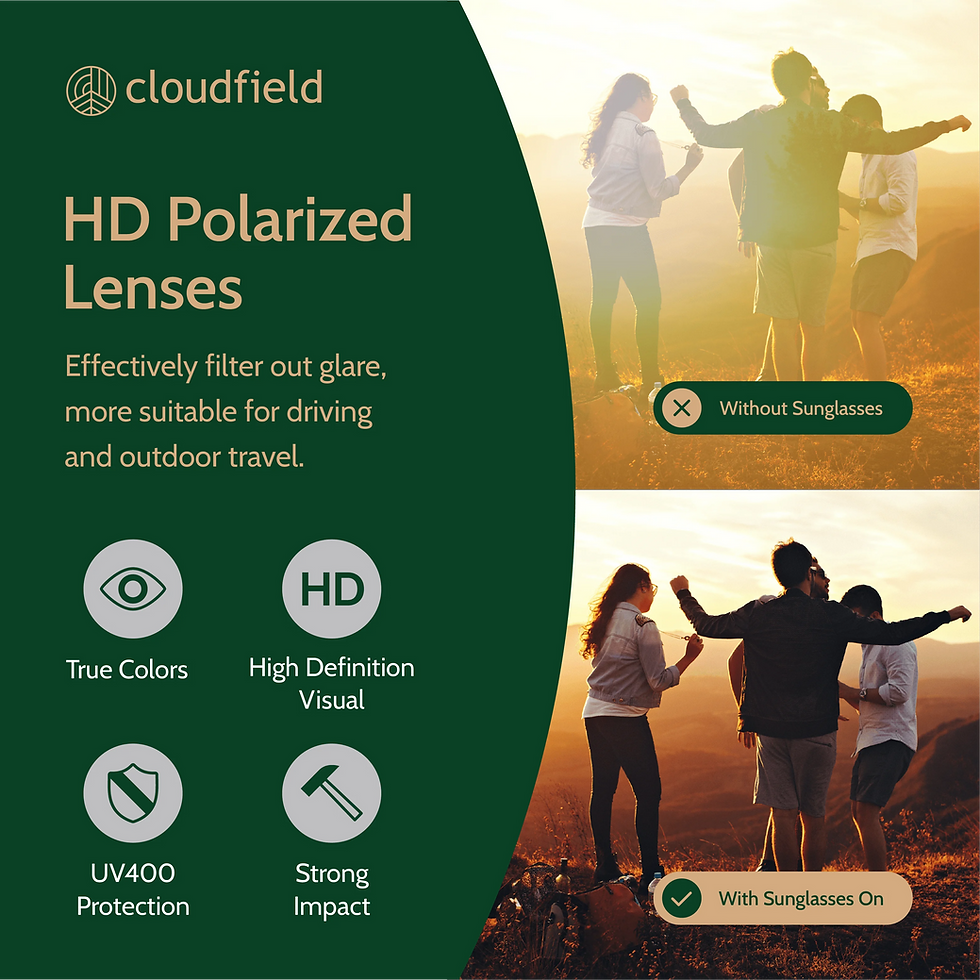 Thumbnail: Cloudfield Unisex Polarized Wood Sunglasses - Kosso Orange