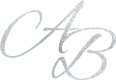 Angela Bonello silver logo interlocking A B