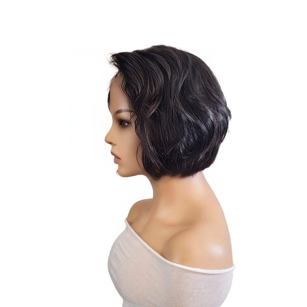 Thumbnail: MEGHAN - GLUELESS 4X4 LACE CLOSURE BOB WIG BEGINNER FREINDLY 100% HUMAN HAIR
