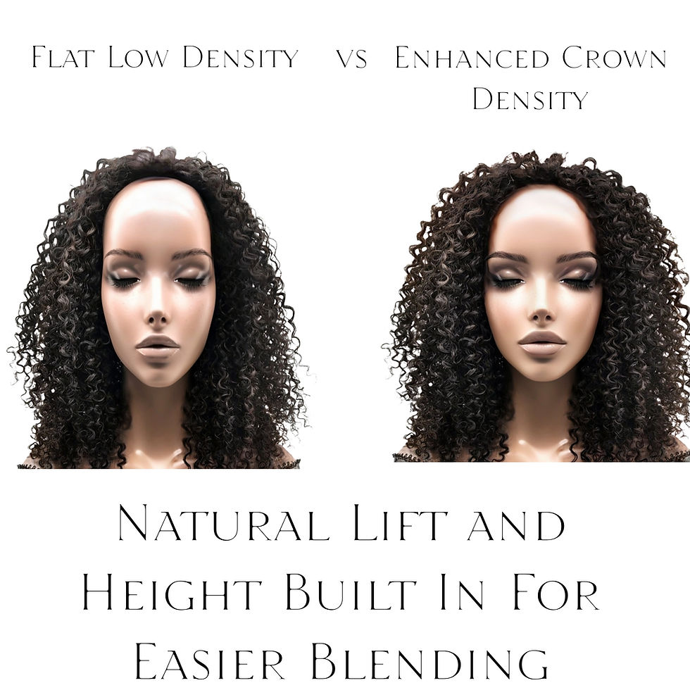 Thumbnail: Ready-to-Wear Kinky Curly Drawstring Half Wig – Glueless Flip Over Style