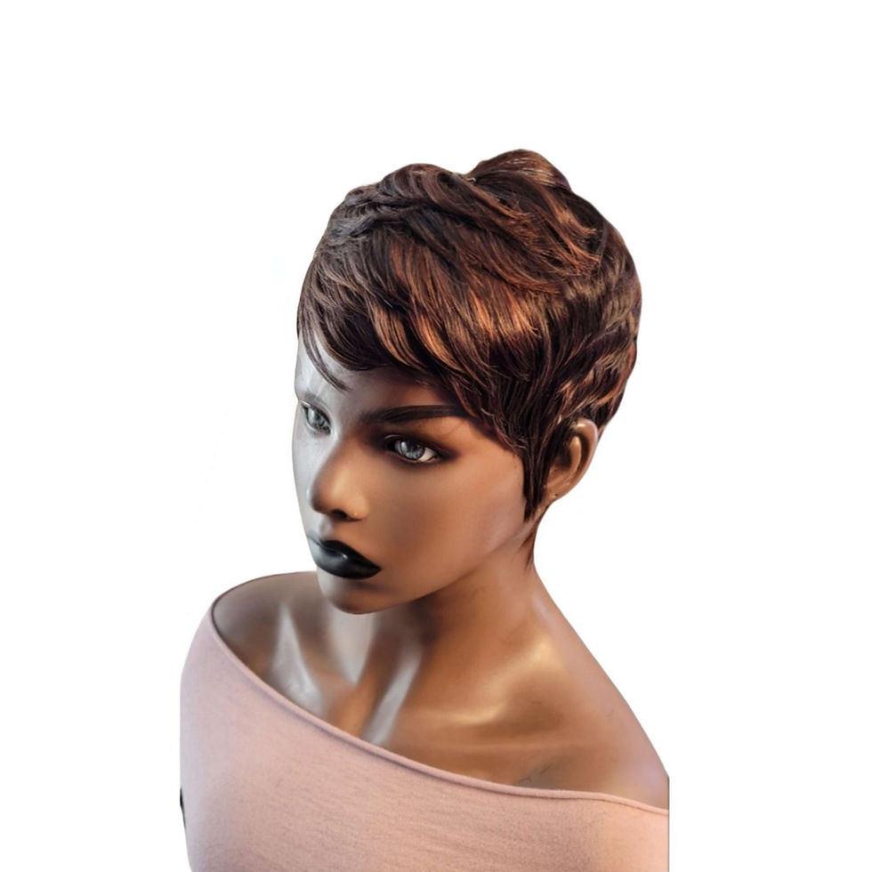Thumbnail: NON-LACE GLUELESS WIG 100% HUMAN HAIR, PIXIE