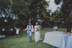 Ana and Rob Western 502 bride and groom and tea station.jpg