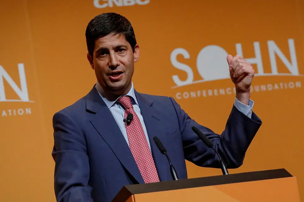 Kevin Warsh at the SOHN Investments Conference. Picture by Reuters.