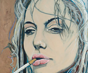 Girl smoking II