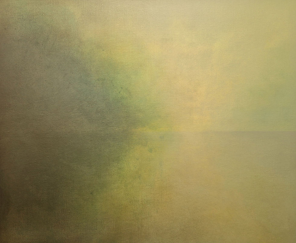 Cinnober grønt tåke.