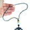Thumbnail: collar zafiros azules topacios amarillos perla centro cristal murano