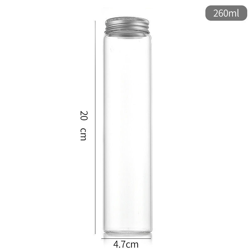 Thumbnail: 47*200mm glass test tubes with aluminum cap