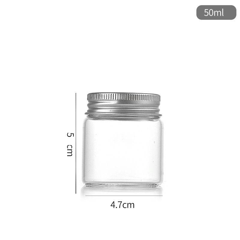 47*50mm glass test tubes with aluminum cap