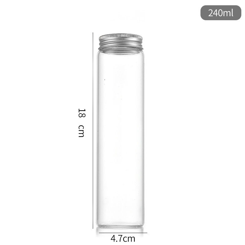 Thumbnail: 47*180mm glass test tubes with aluminum cap