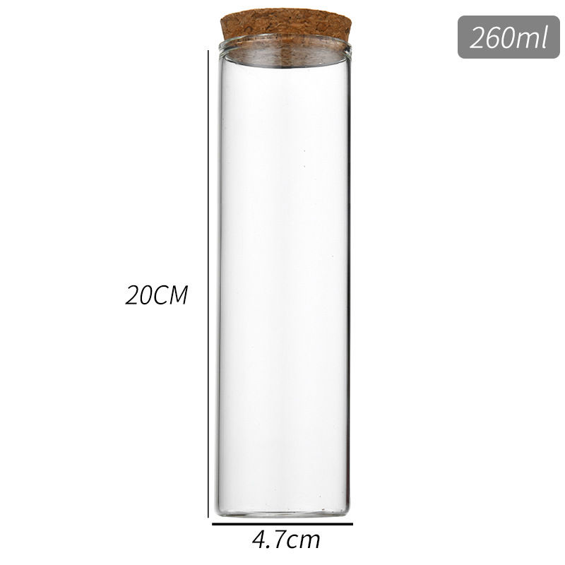 Thumbnail: 47*200mm glass test tubes with cork