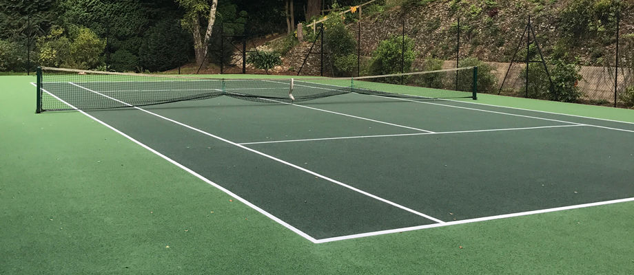 Tennis Court Colour Spraying | Peter A Housden | Hampshire, Sussex & Surrey