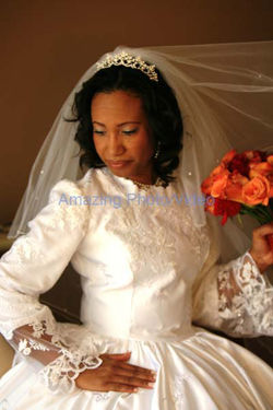 bride on wedding day