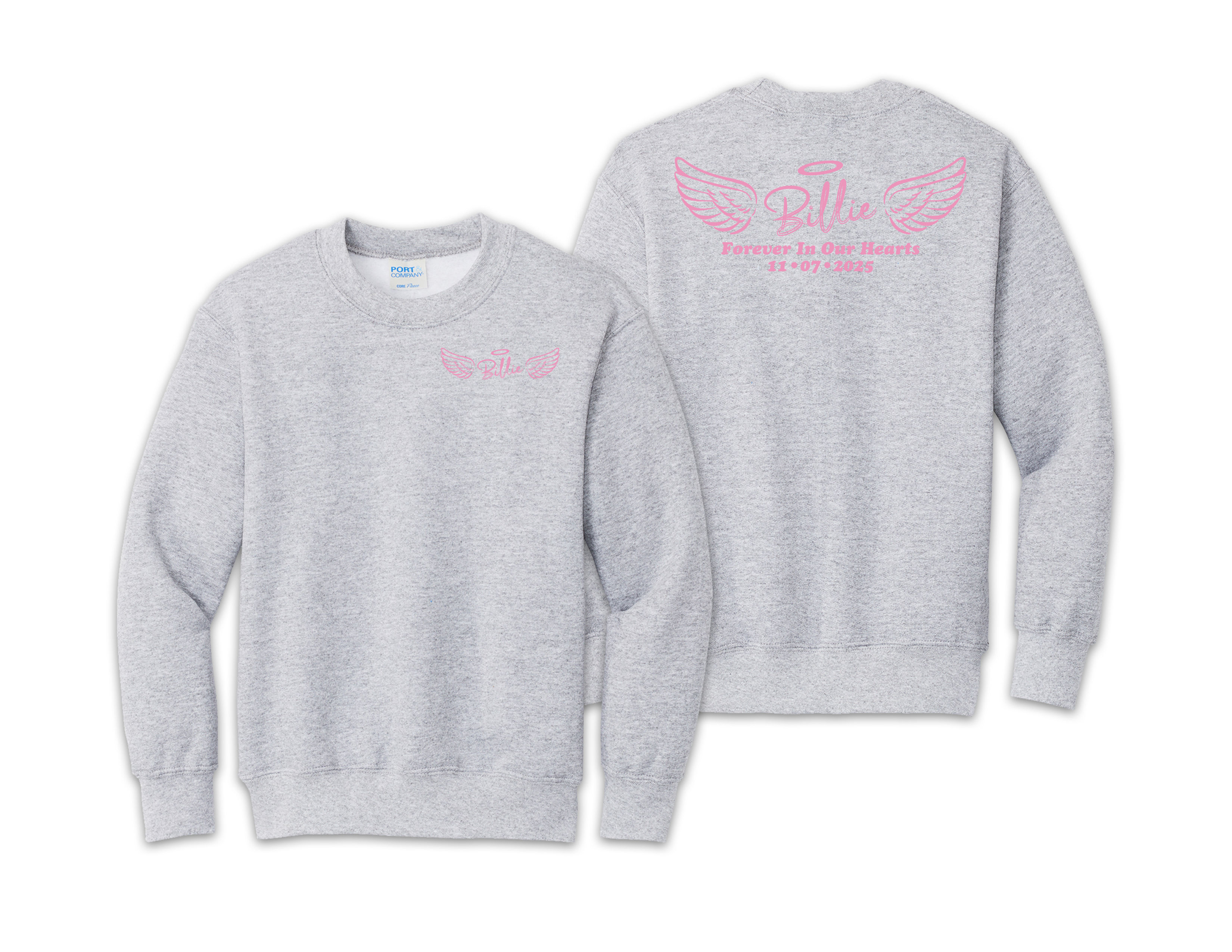 Billie Memorial Youth Crewneck