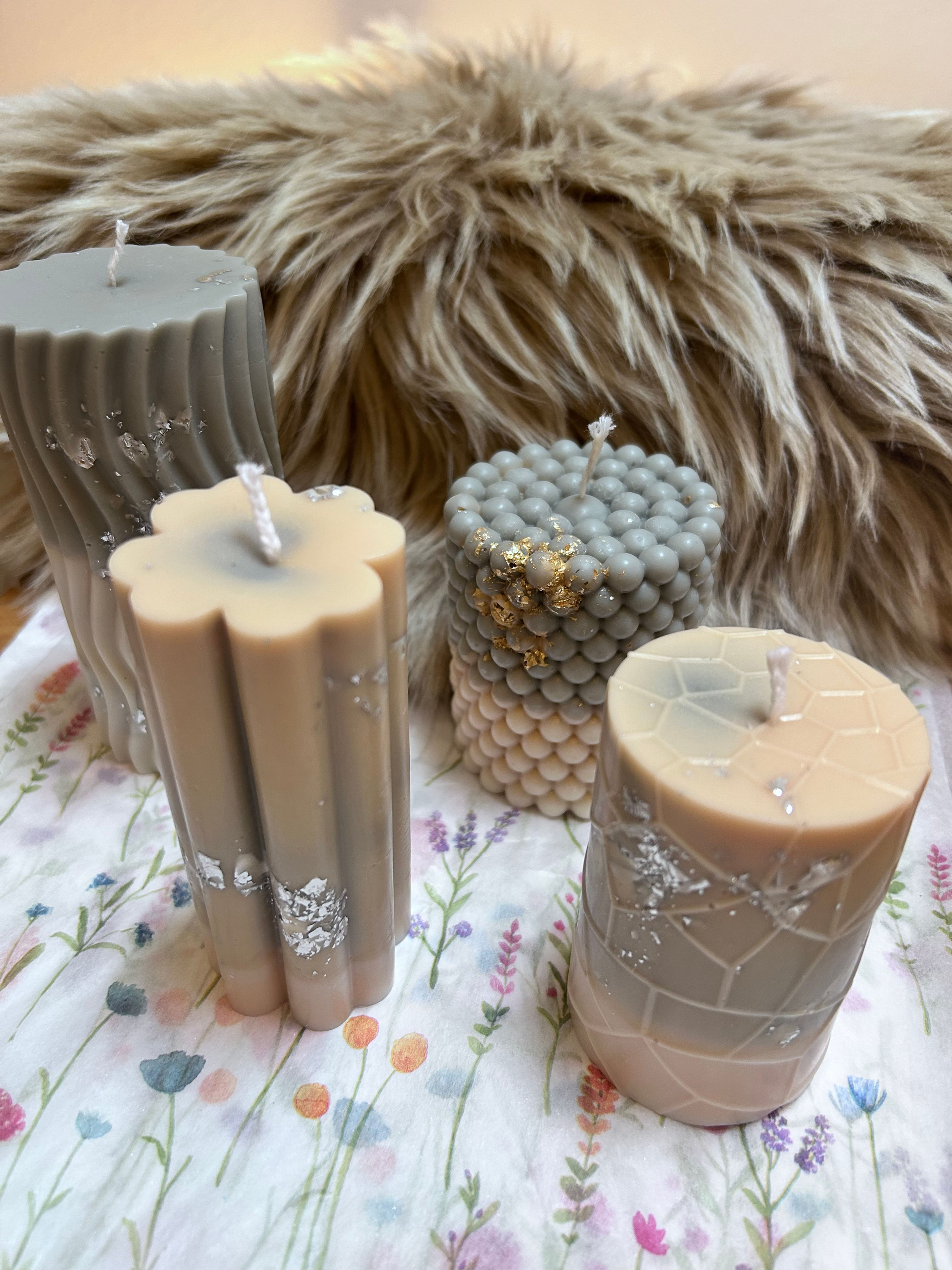 Formkerzen versch. Designs und Düfte