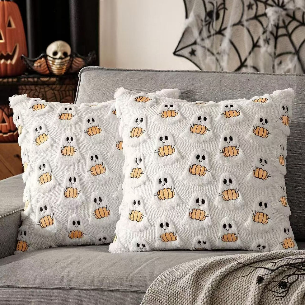 Thumbnail: 3D Ghost Halloween Cushion Cover – 45x45cm
