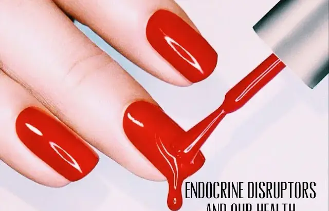 nail polish being applied to fingernails.