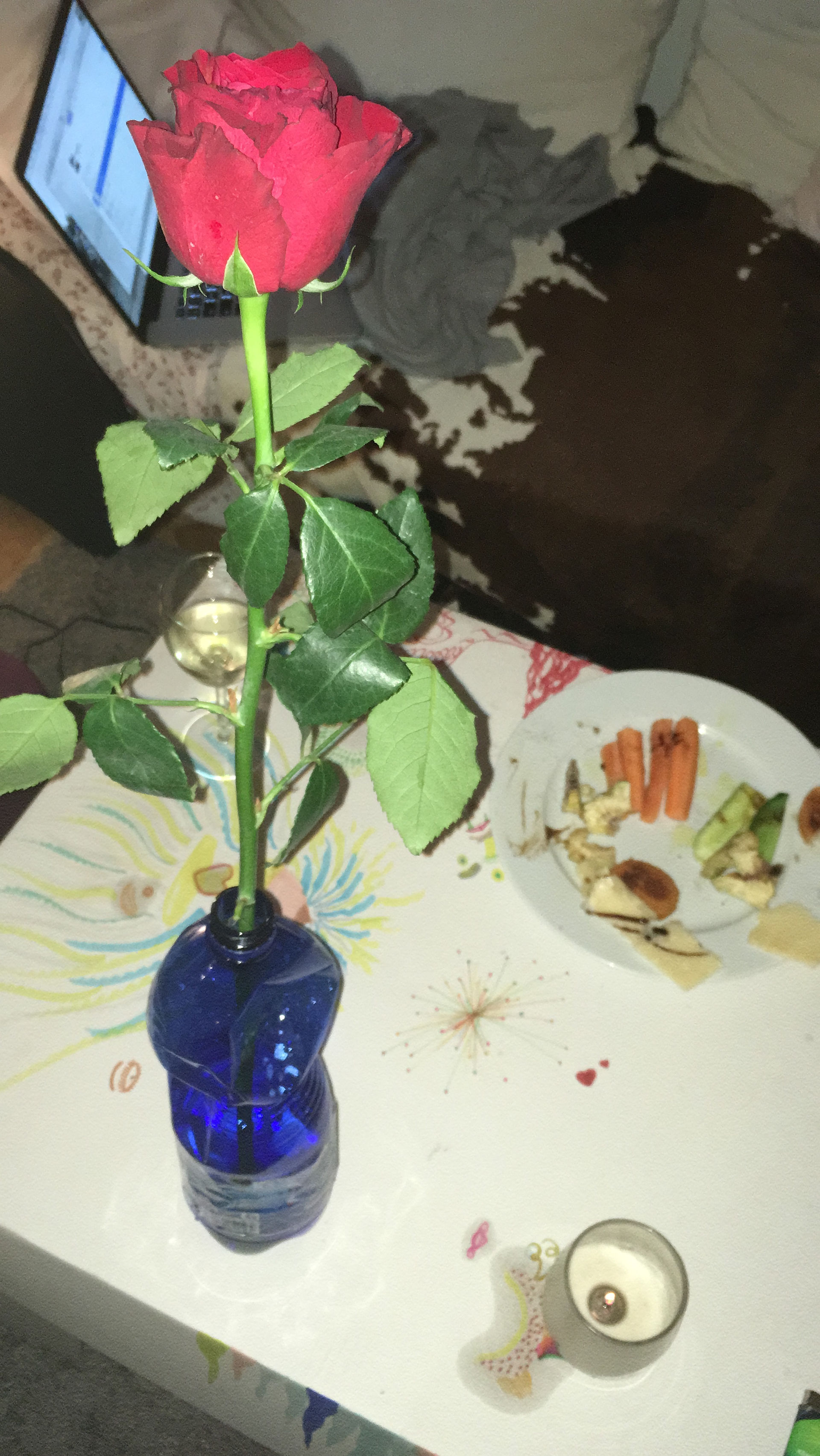 j'ai reçu une rose!