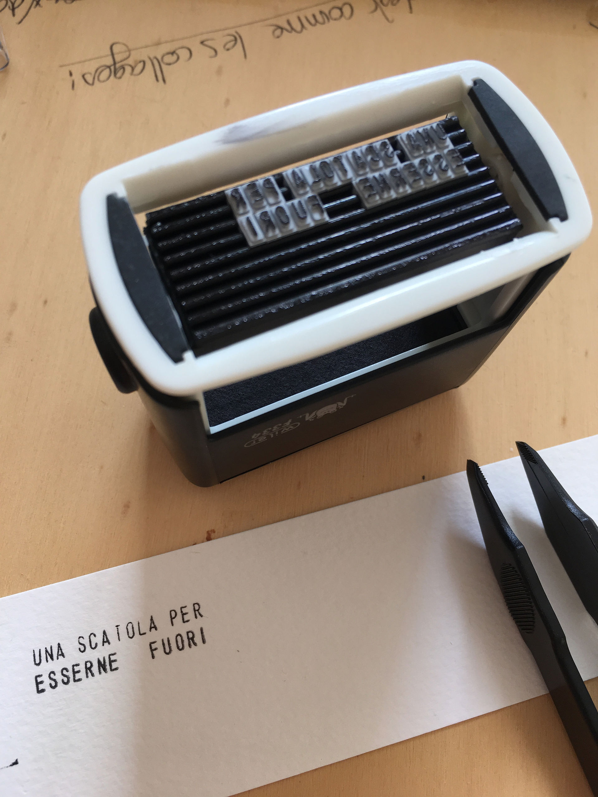 une boîte pour en être à l'extérieur