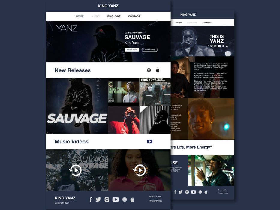King Yanz Website Design