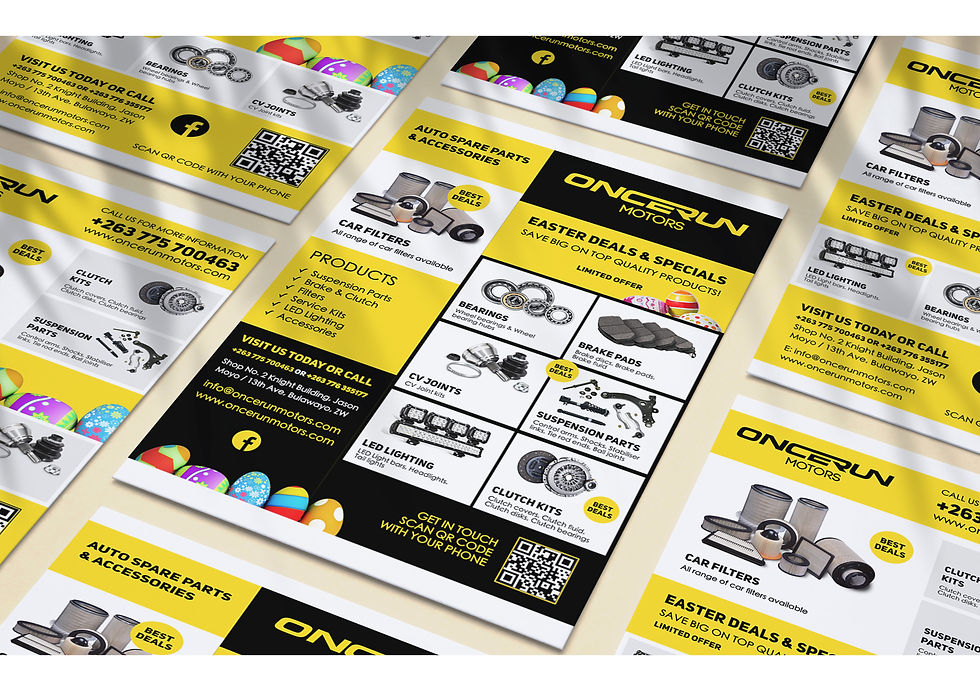 Oncerun Motors Brand Design Flyer Pack.j