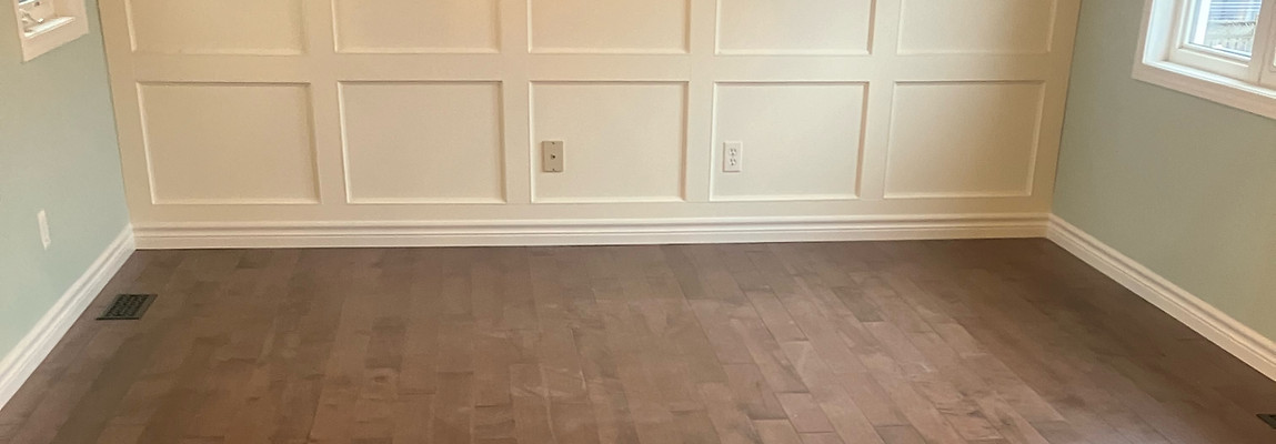 Brown hardwood floors