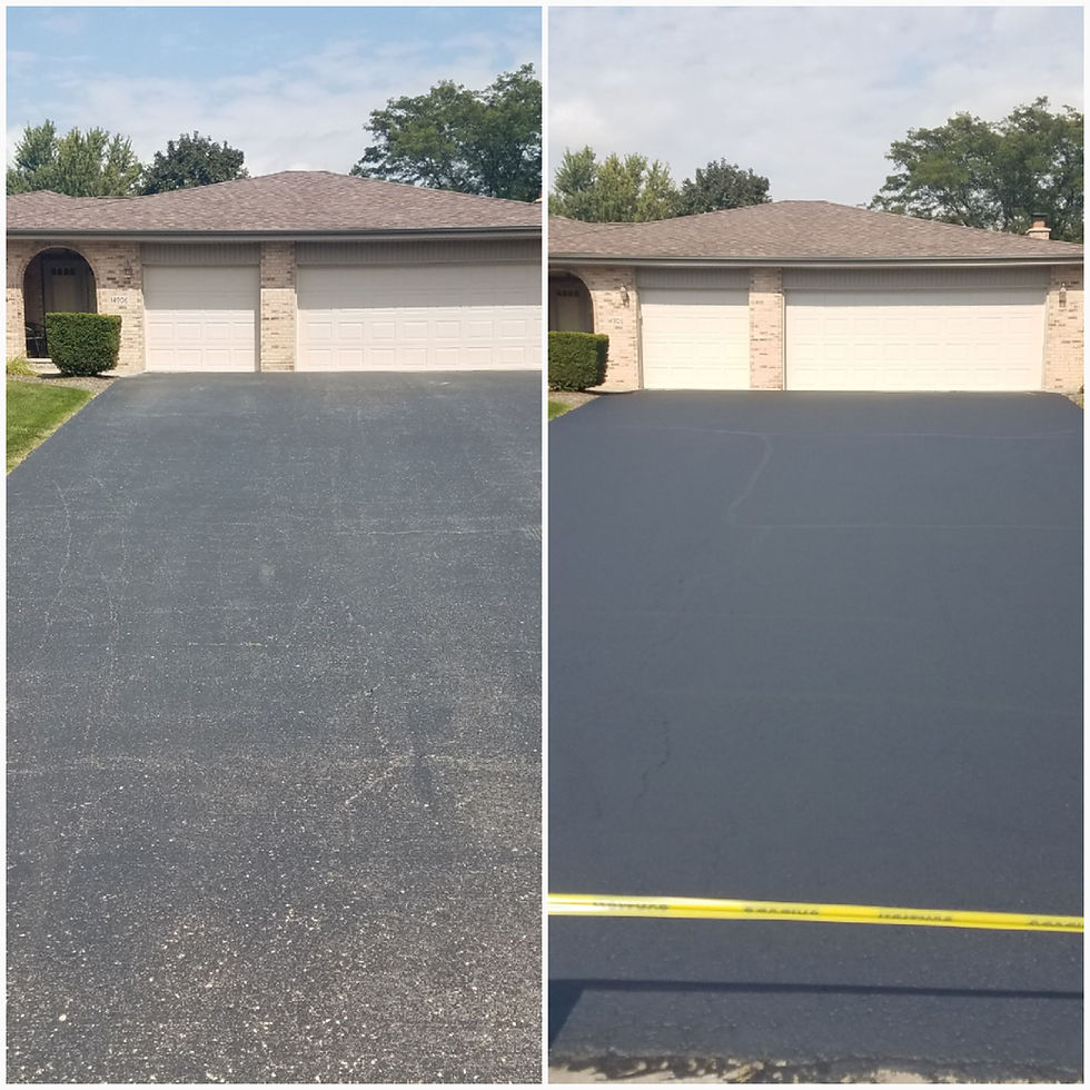 Driveway sealcoating in Homer Glen